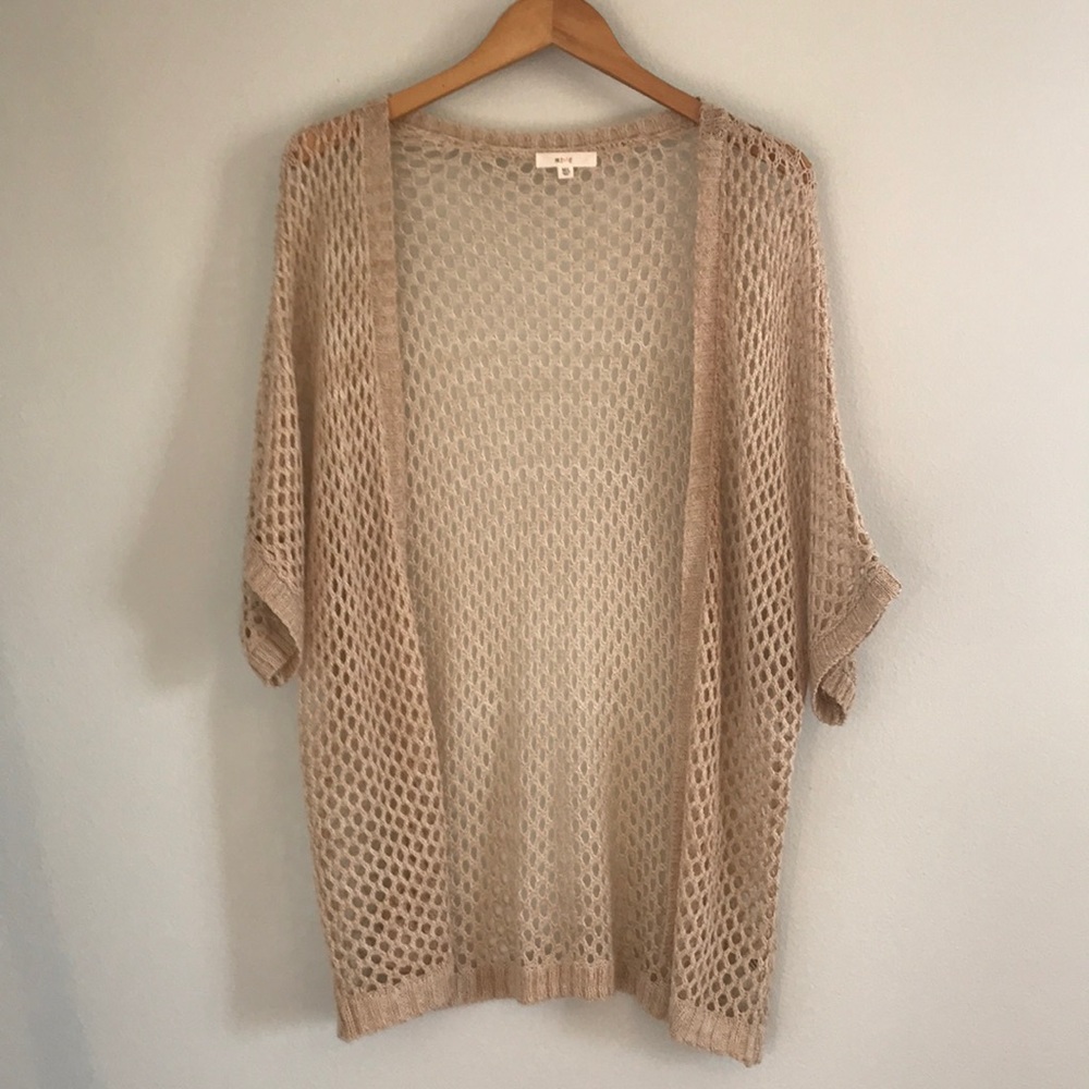 Mine Boho style sweater size M/L tan